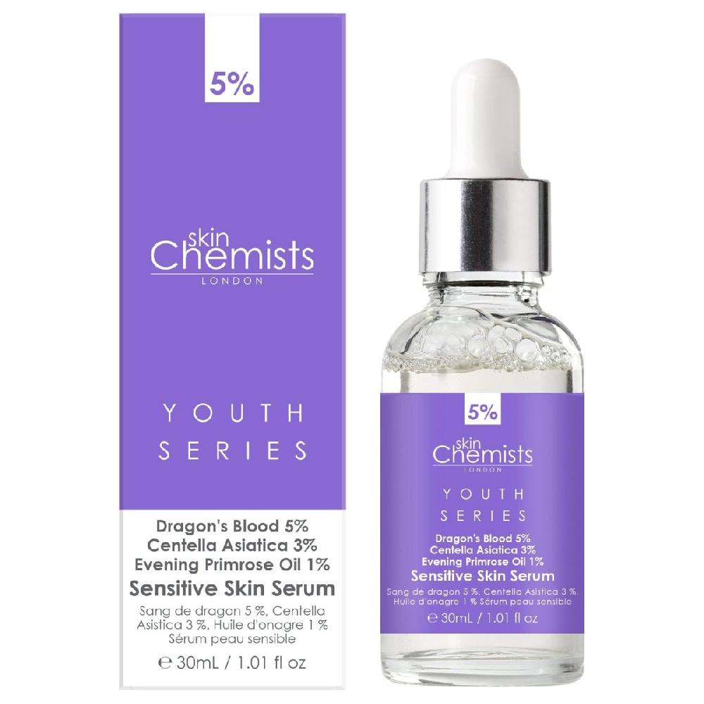 skin chemist Sensitive Skin Serum Dragon's Blood 5% Centella Asistica 3% Evening