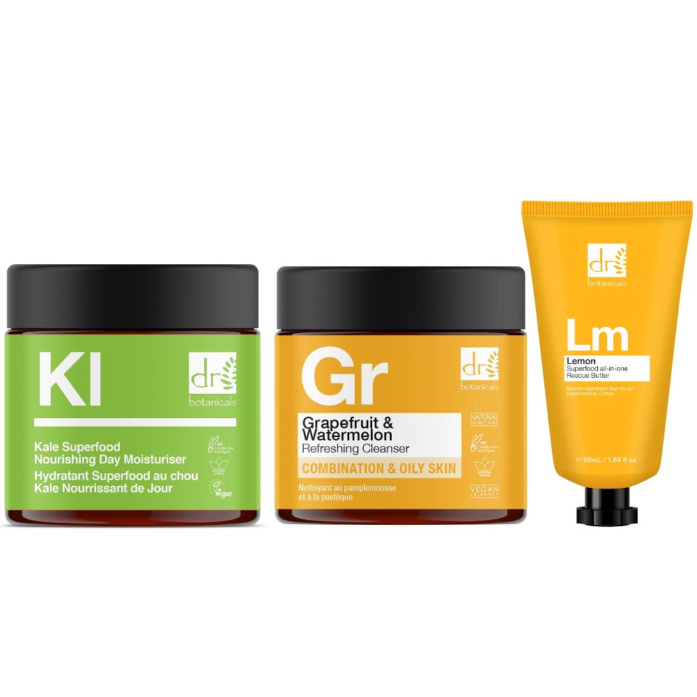 skin chemist Grapefruit Kale & Lemon Nourishing Kit
