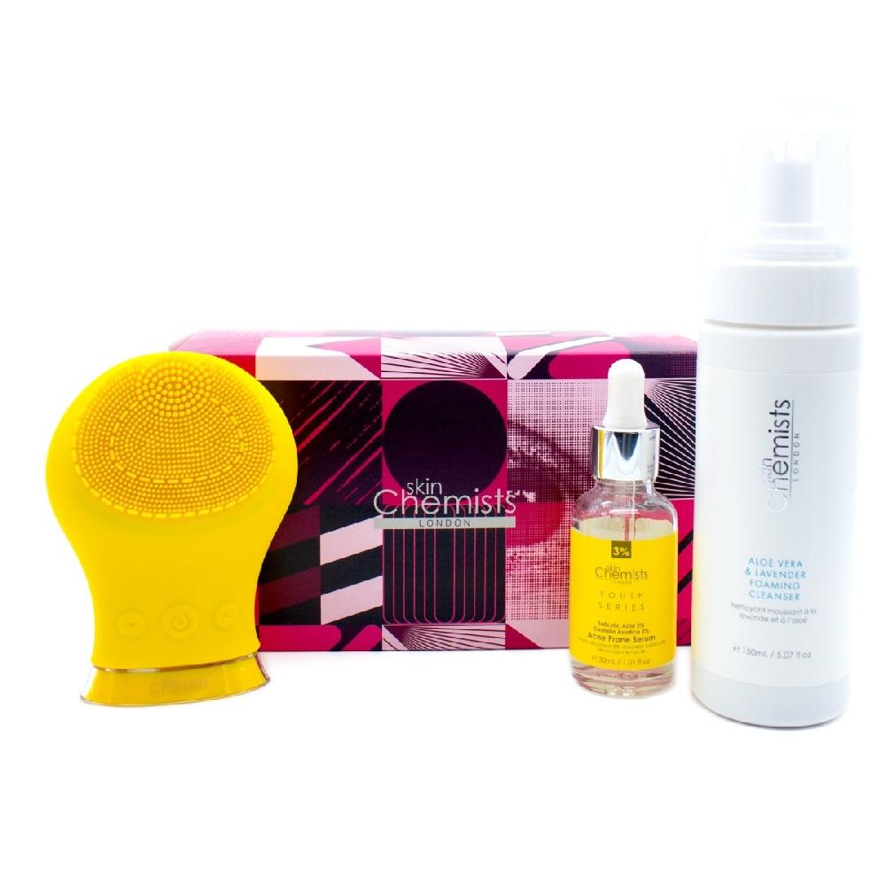 skin chemist Sonic Cleansing Acne Prone Gift Set