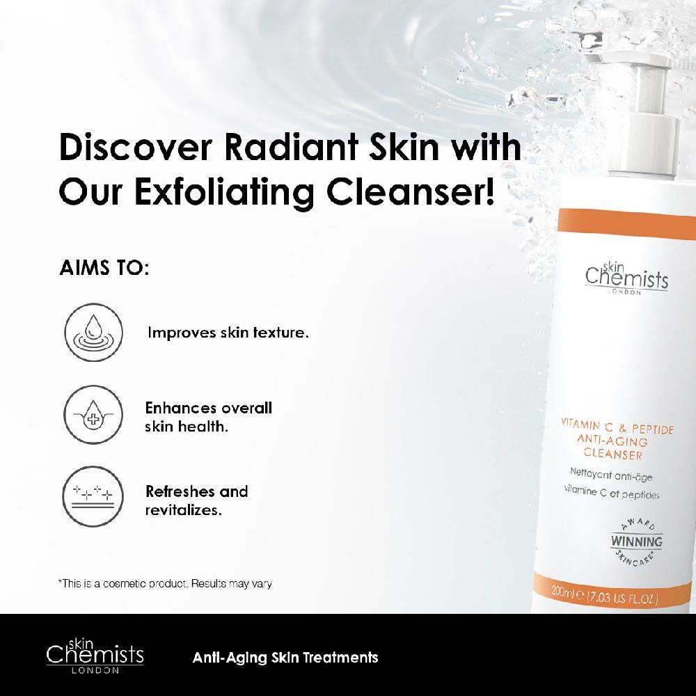 Skin Chemist Vitamin C & Peptide Cleanser 200ml
