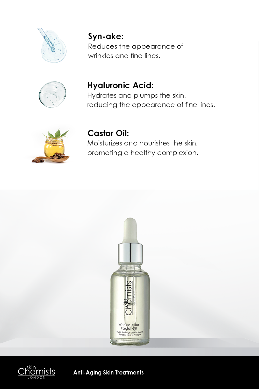 Skin Chemist Wrinkle Killer Facial Oil 30ml