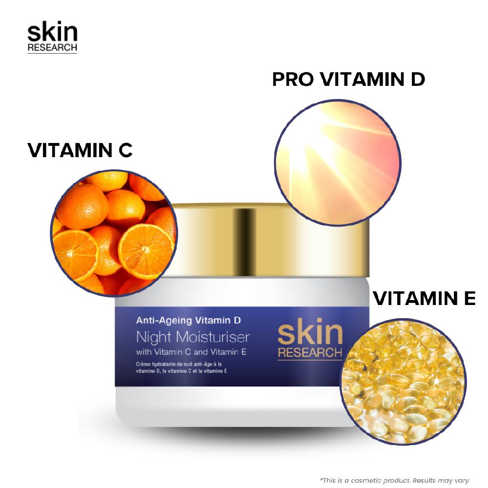 Skin Chemist Skin Research Anti-Ageing Vitamin D Hyaluronic Acid & Vitamin C Night