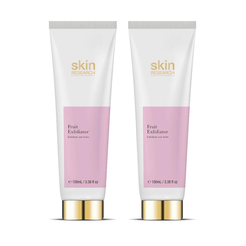 skin chemist Skin Research Fruit Face Exfoliator 100ml Twin Value Savings Pack