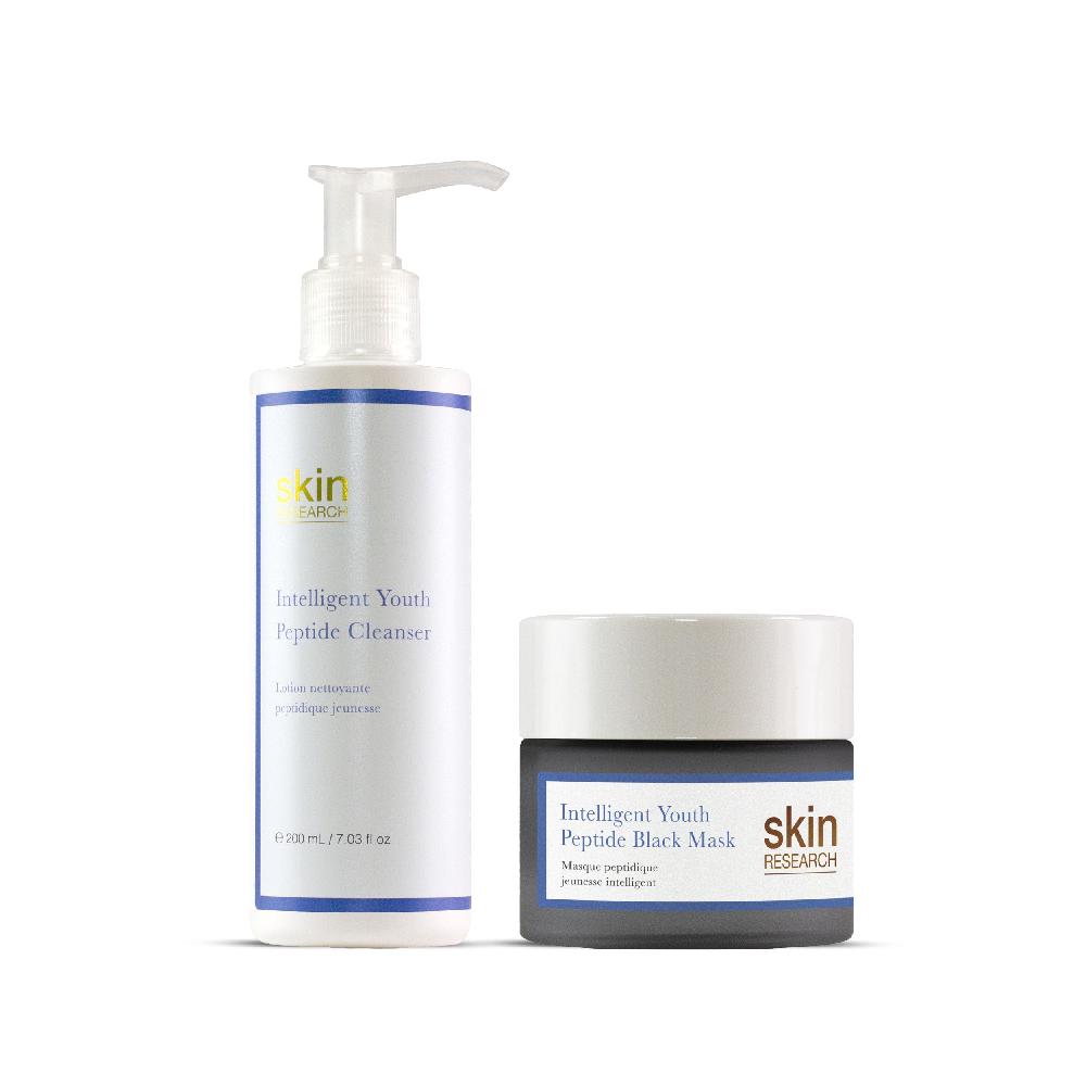 skin chemist Skin Research Youth Peptide Cleanser & Mask Routine