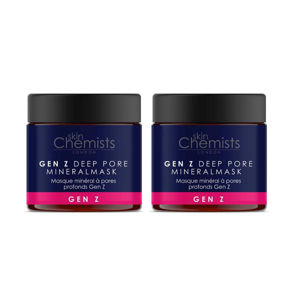 skin chemist skinChemists Gen Z Deep Pore Clay Mask 60ml Twin Value Savings Pack