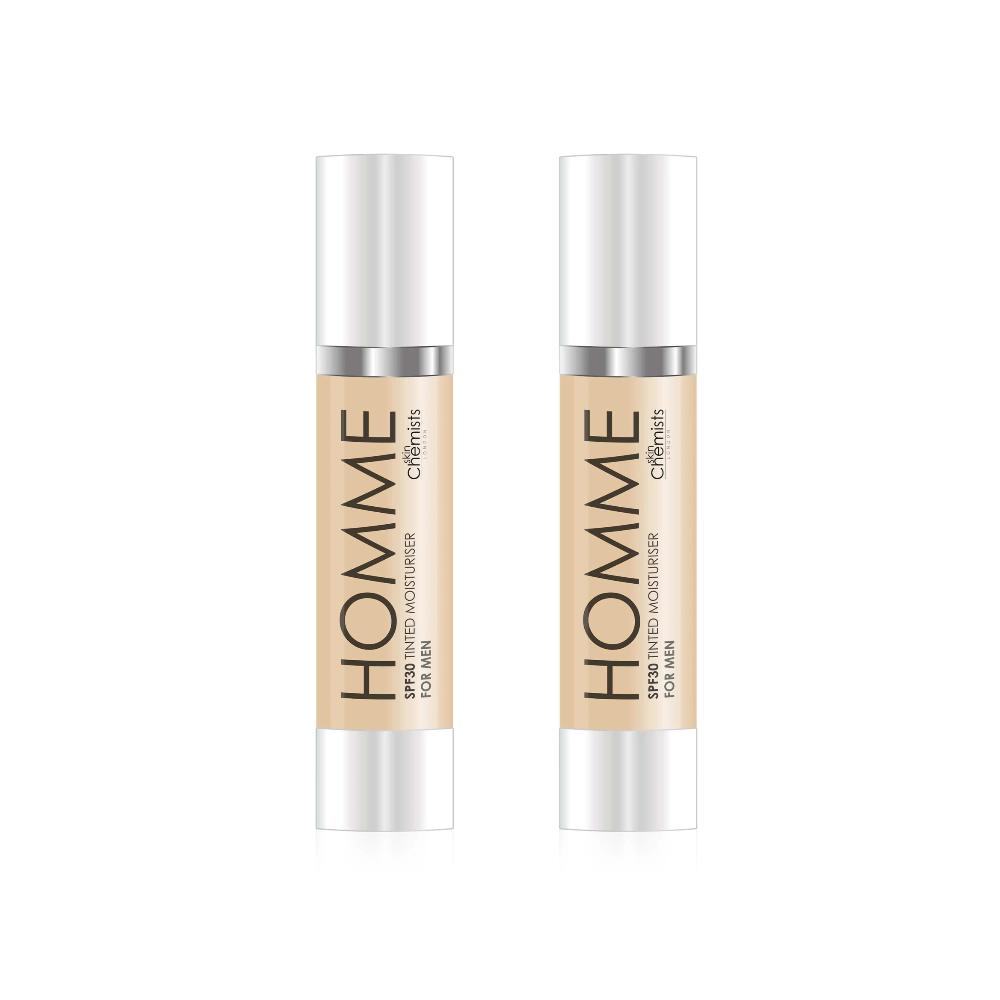 skin chemist skinChemists Men's Tinted Light Moisturiser SPF 30 50ml Twin Value Sav