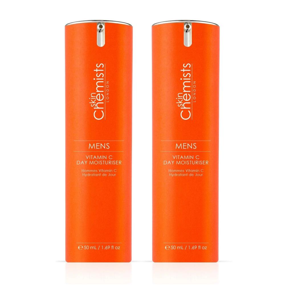 skin chemist skinChemists Men's Vitamin C Day Moisturiser 50ml Twin Value Savings P