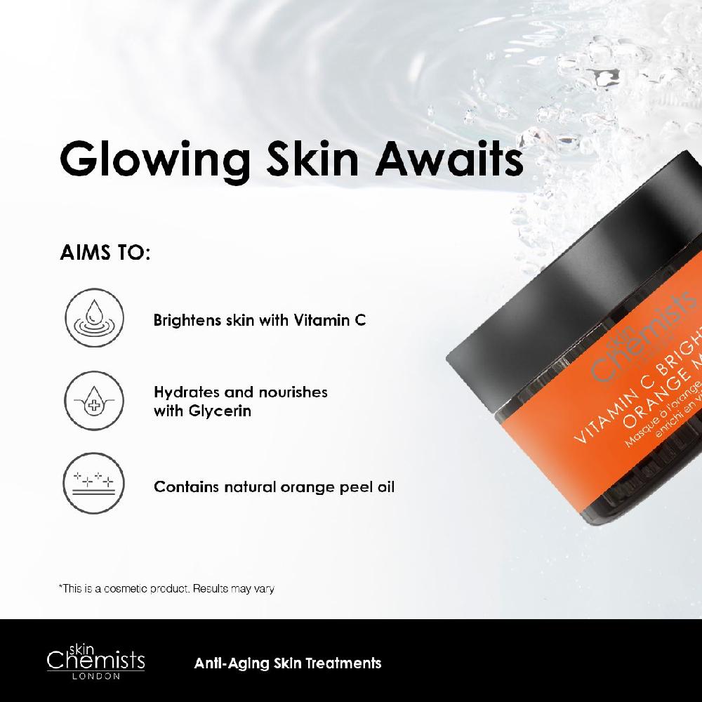 Skin Chemist SkinChemists Vitamin C Brightening Orange Mask 50ml Twin Value Savings