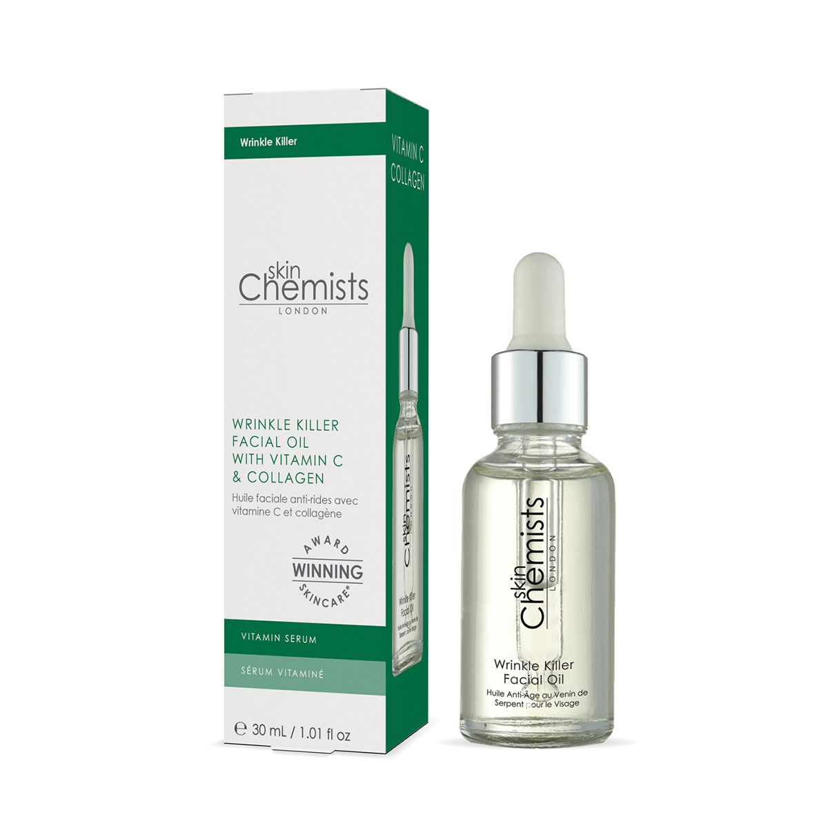 Skin Chemist SkinChemists Wrinkle Killer Facial Oil 30ml Twin Value Savings Pack