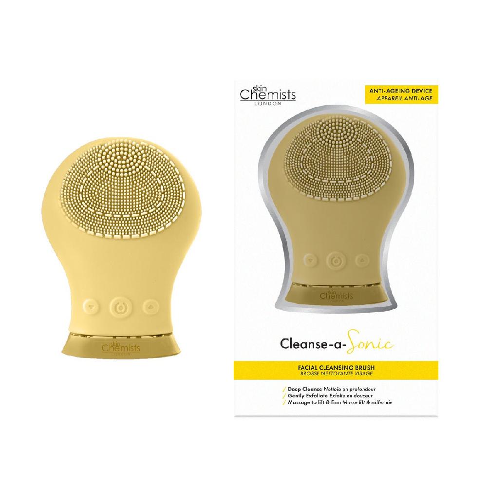 Skin Chemist Sonic Silicone Facial Cleansing Massager Yellow