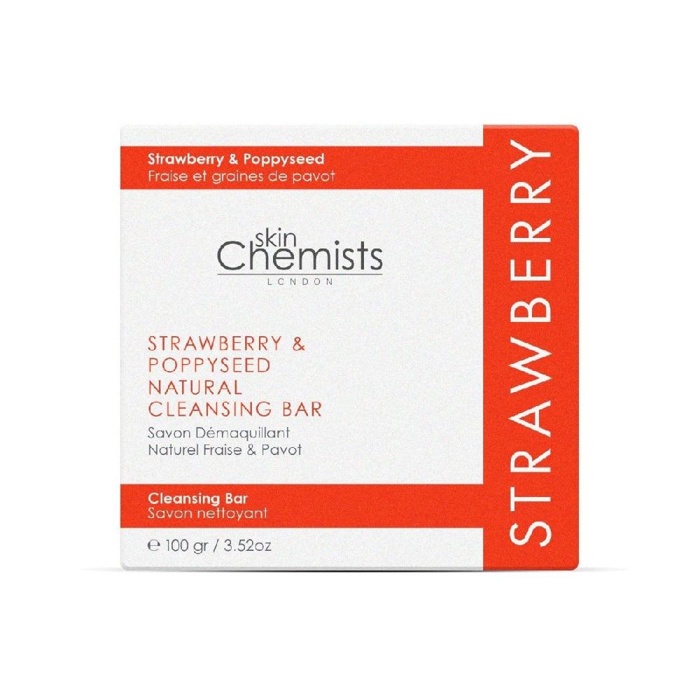 Skin Chemist Strawberry & Poppy Seed Cleansing Bar 100g