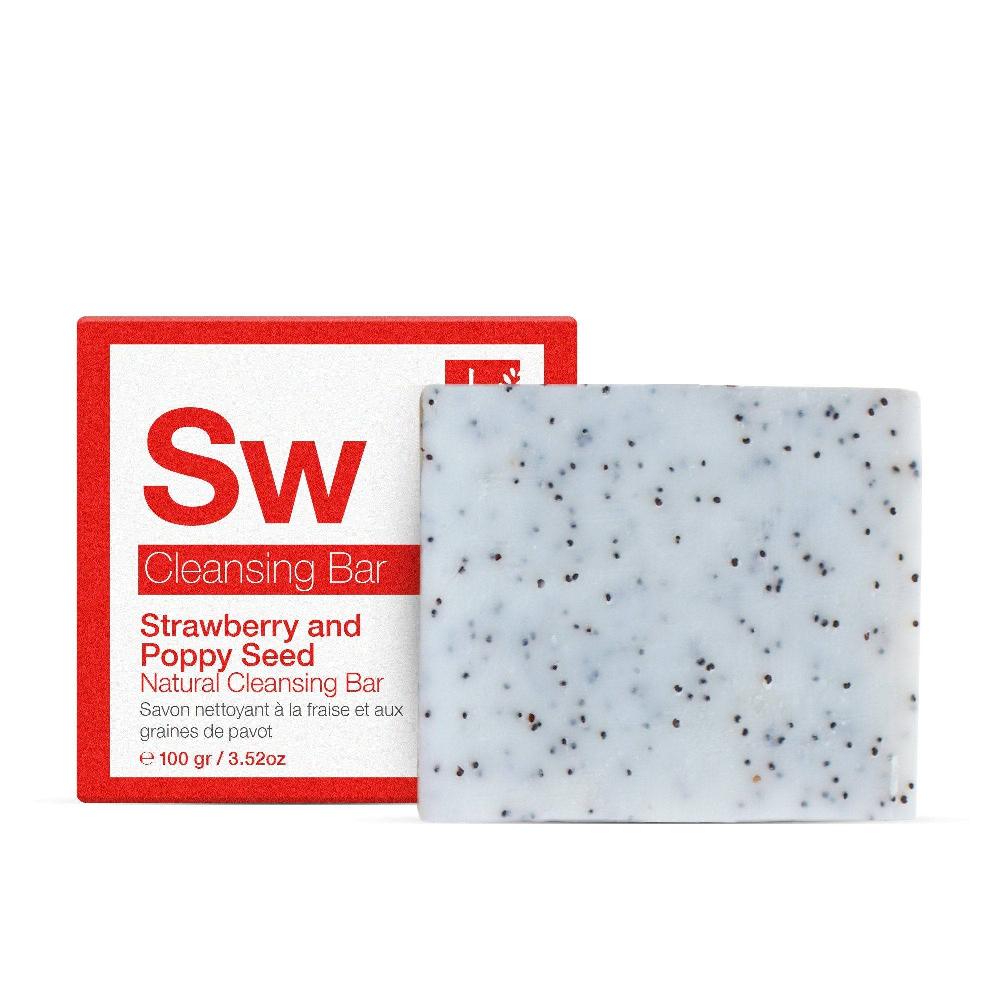 skin chemist Strawberry & Poppy Seed Cleansing Bar 100g