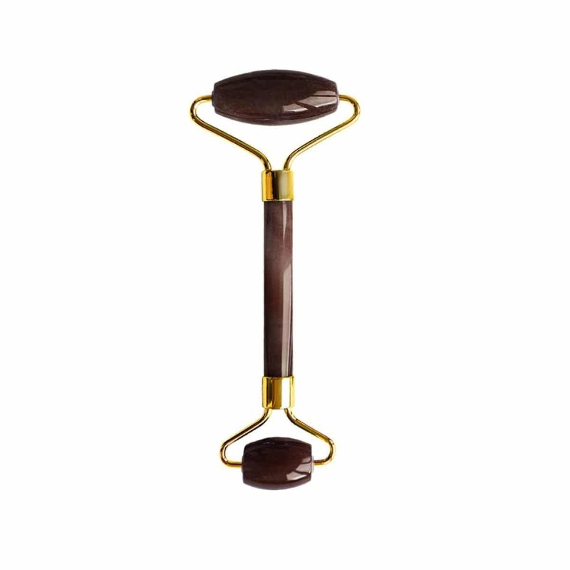 skin chemist Tiger Eye Harmony and Balancing Facial Roller (Gold Metal Handle)
