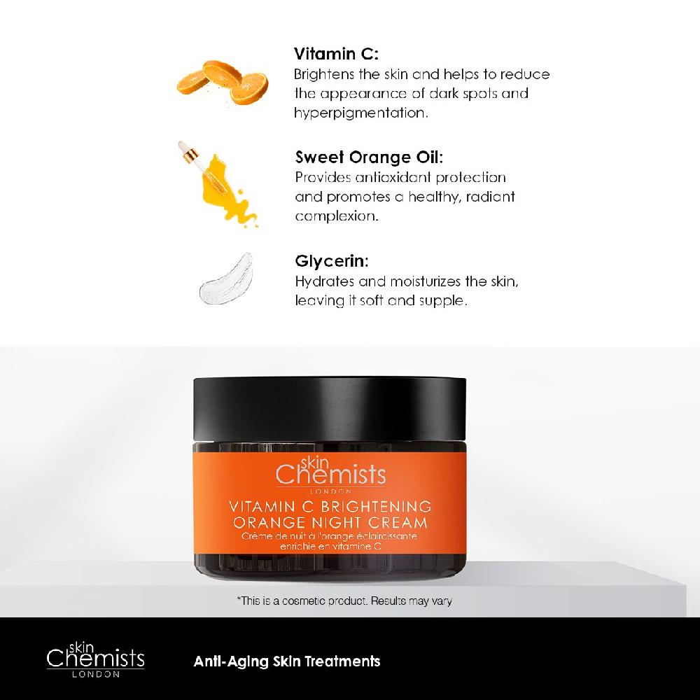 Skin Chemist Vitamin C Brightening Orange Day Cream And Night Moisturiser
