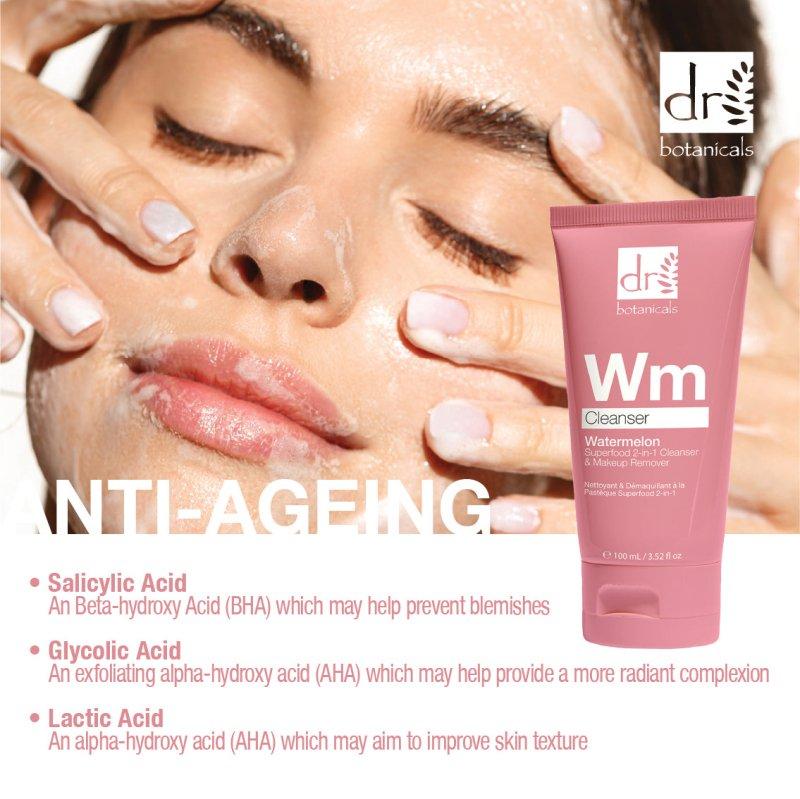 Skin Chemist Watermelon Superfood 2-in-1 Cleanser & Makeup Remover With Glycolic Ac
