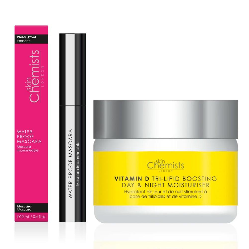 skin chemist Waterproof Mascara & Vitamin D Moisturiser Kit