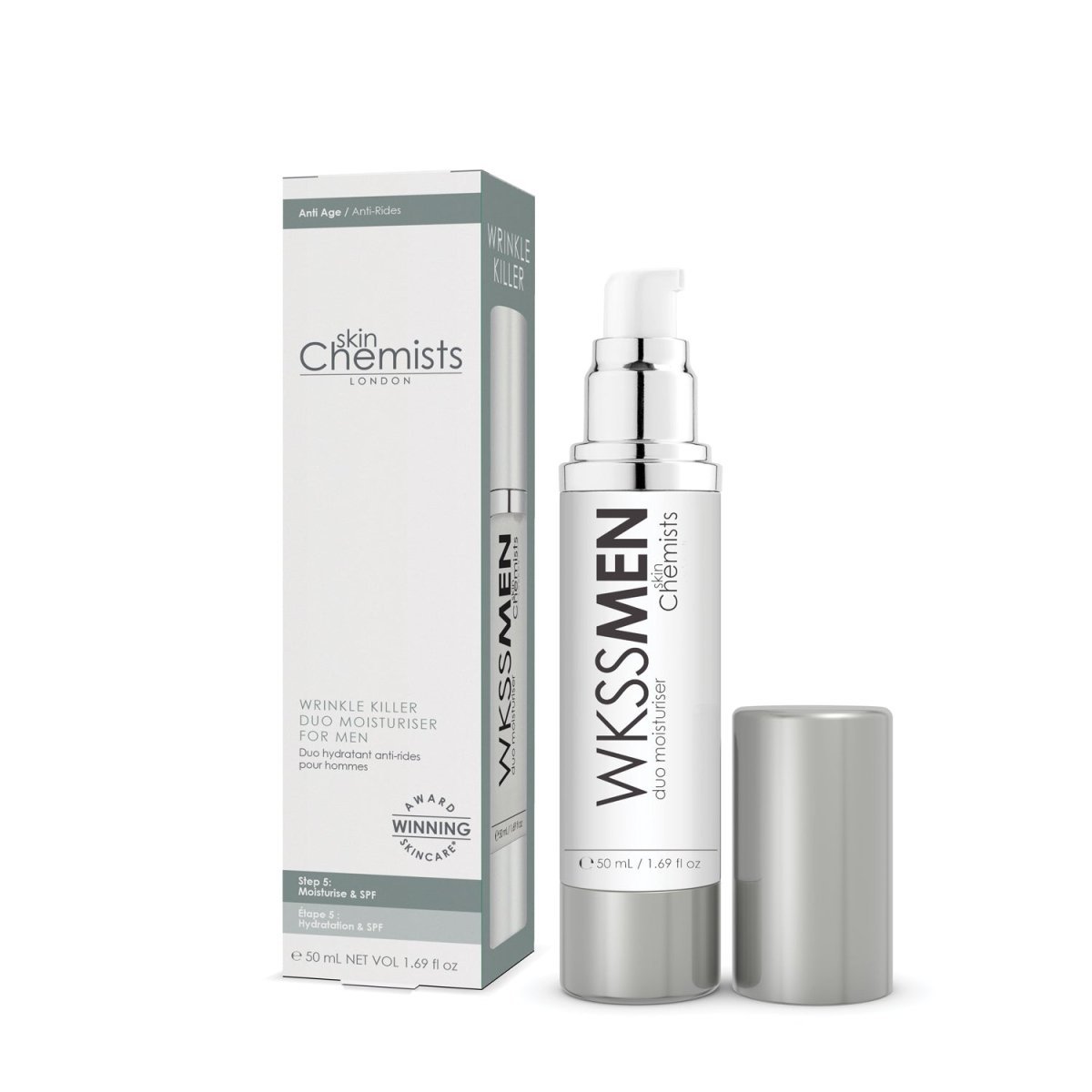 skin chemist Wrinkle Killer Duo Moisturiser for Men 50ml