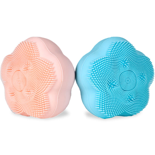 skin o2 Facial Cleansing Brush - Silicon facial scrubber and face wash device — Skin O2