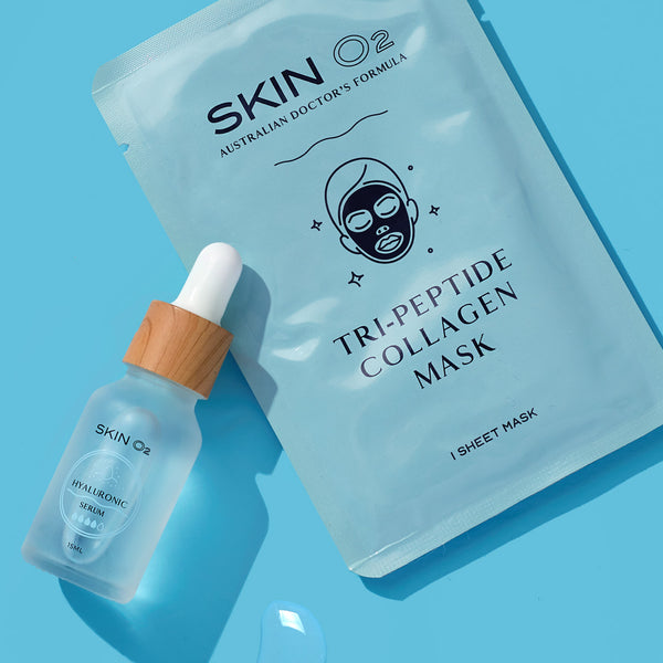 Skin O2 Hyaluronic Acid Serum & FREE Peptide Collagen Mask — Skin O2