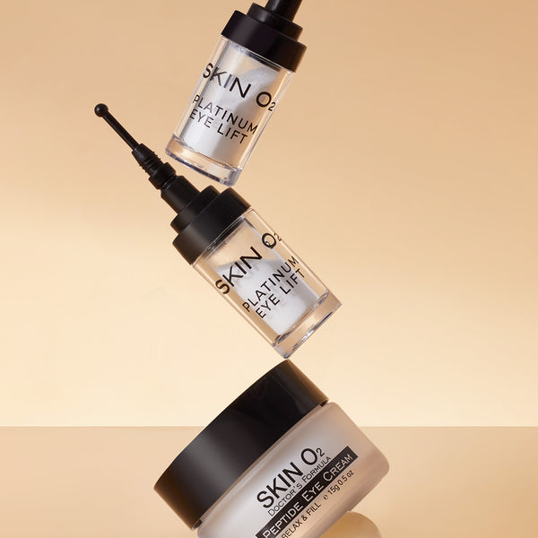 Skin O2 Peptide Anti-Ageing Eye Cream + Platinum Dark Circle Eye Cream — Skin O2