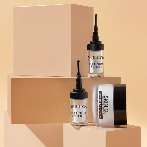 Skin O2 Peptide Anti-Ageing Eye Cream + Platinum Dark Circle Eye Cream — Skin O2