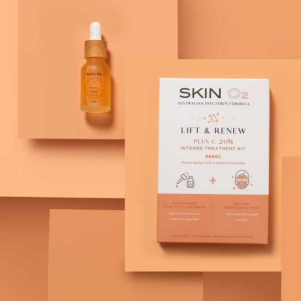 Skin O2 Plus C 20% Vitamin C Serum & FREE Peptide Mask — Skin O2