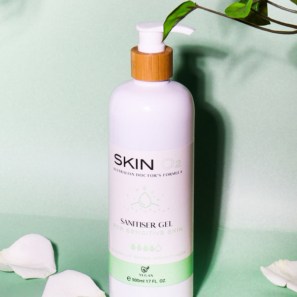 Skin O2 Hand Sanitiser Gel - Sensitive Skin — Skin O2