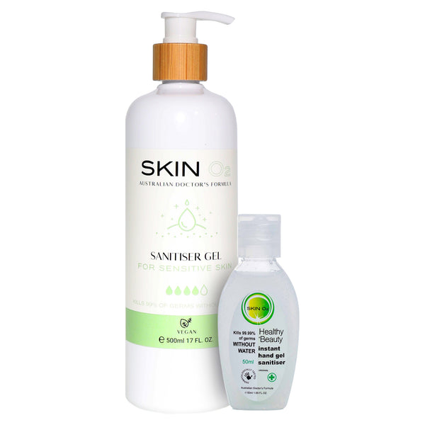 skin o2 Hand Sanitiser Gel - Sensitive Skin — Skin O2