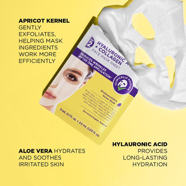 Skin Republic 2 Step Hyaluronic Acid + Collagen Face Mask - Skin Republic - South Africa - Online Store - Skin Republic South Africa