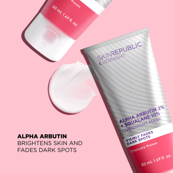 Skin Republic Alpha Arbutin 2% + Squalane 10% Overnight Mask - Skin Republic South Africa