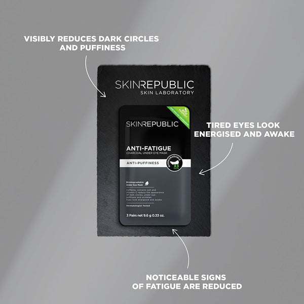 Skin Republic Anti-Fatigue Charcoal Under Eye Patch For Men (3 Pairs) - Skin Republic - South Africa - Shop Online - Skin Republic South Africa
