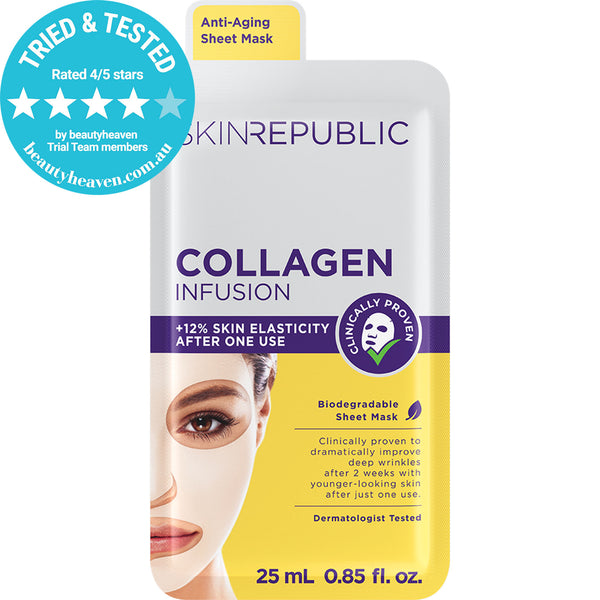 skin republic Collagen Infusion Face Mask Sheet - Skin Republic - South Africa - Shop Online - Skin Republic South Africa skin republic Collagen Infusion Face Mask Sheet - Skin Republic - South Africa - Shop Online - Skin Republic South Africa
