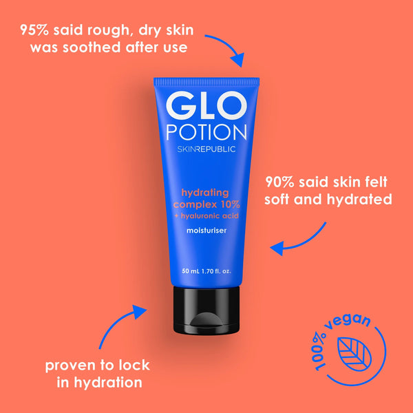 Skin Republic GloPotion Hydrating Complex 10% + Hyaluronic Acid Moisturiser - Clinically Proven Skin Care - Skin Republic South Africa