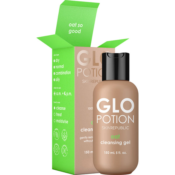 skin republic GloPotion Oat Cleansing Gel - Clinically Proven Skin Care - Skin Republic South Africa
