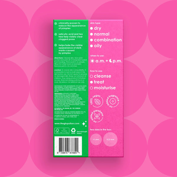 Skin Republic GloPotion Salicylic Acid Pimple Patch 36 Patches - Clinically Proven Skin Care - Skin Republic South Africa
