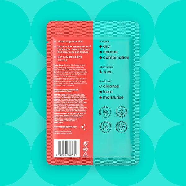 Skin Republic GloPotion Vitamin C Bamboo Sheet Mask - Clinically Proven Skin Care - Skin Republic South Africa