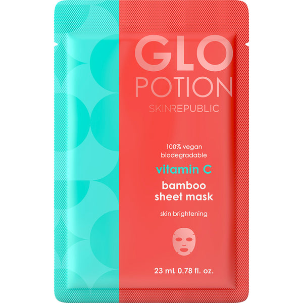 skin republic GloPotion Vitamin C Bamboo Sheet Mask - Clinically Proven Skin Care - Skin Republic South Africa