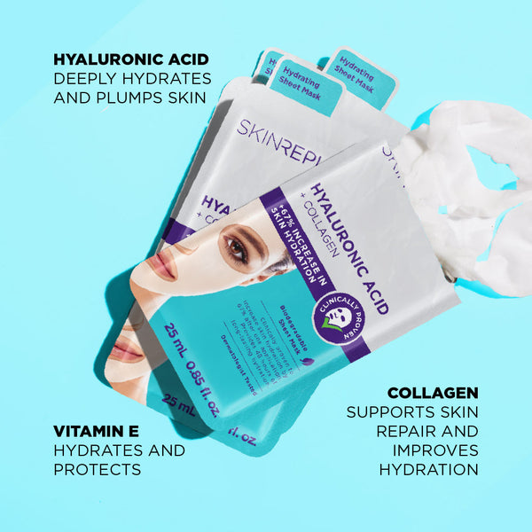 Skin Republic Hyaluronic Acid + Collagen Face Mask Sheet - Skin Republic - South Africa - Shop Online - Skin Republic South Africa