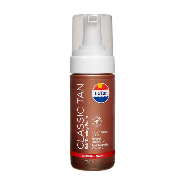 skin republic Le Tan Classic Tan Self Tanning Foam Medium/Dark 110ml - Skin Republic South Africa