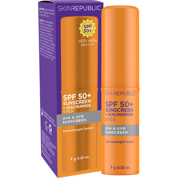 skin republic SPF 50+ Sunscreen + Niacinamide 5% Stick - Skin Republic South Africa