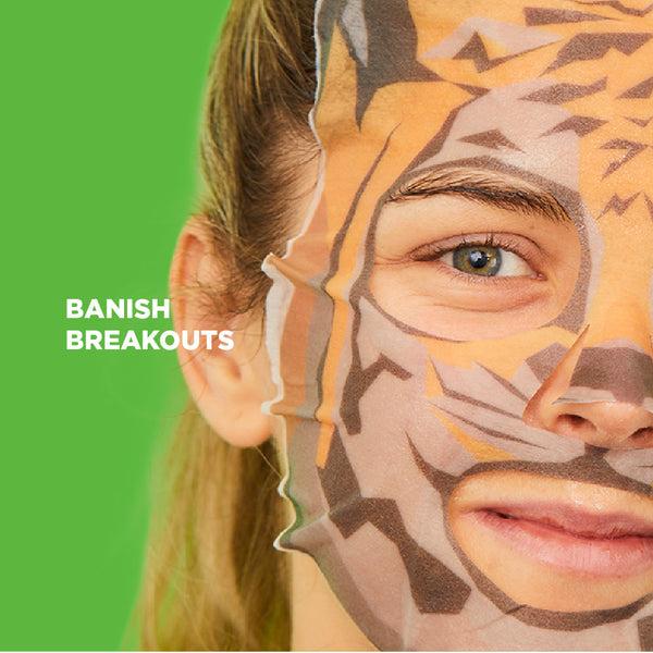 Skin Republic Spot Clear Tea Tree Tiger Face Mask Sheet - Skin Republic - South Africa - Shop Online - Skin Republic South Africa