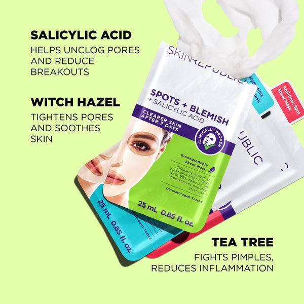 Skin Republic Spots + Blemish Face Mask Sheet - Skin Republic - South Africa - Shop Online - Skin Republic South Africa