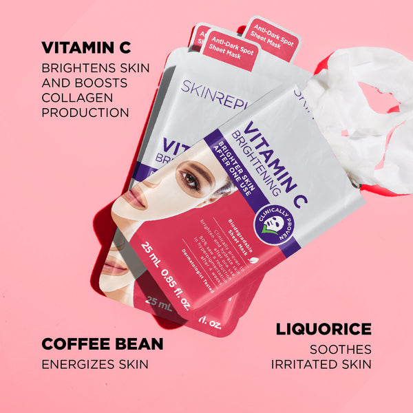 Skin Republic Vitamin C Brightening Face Mask Sheet - Skin Republic - South Africa - Shop Online - Skin Republic South Africa
