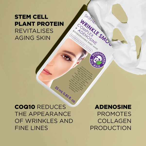 Skin Republic Wrinkle Smooth Complex + Adenosine Face Mask - Skin Republic - South Africa - Shop Online - Skin Republic South Africa