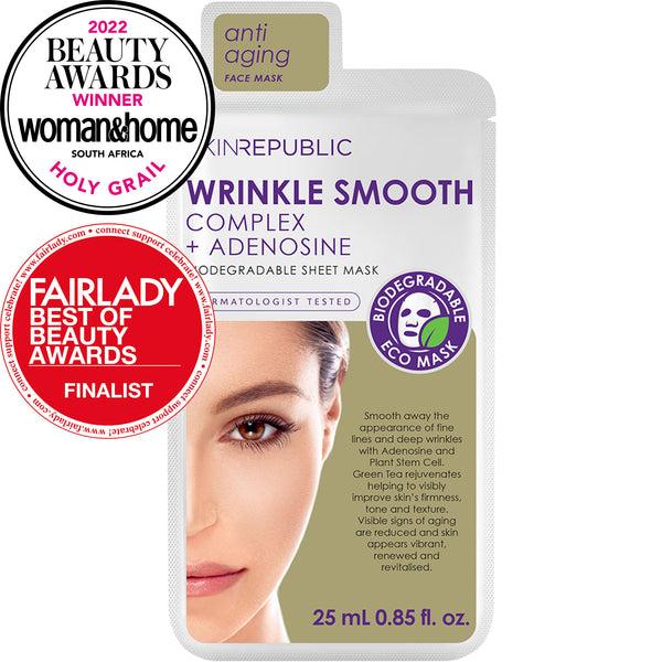 skin republic Wrinkle Smooth Complex + Adenosine Face Mask - Skin Republic - South Africa - Shop Online - Skin Republic South Africa skin republic Wrinkle Smooth Complex + Adenosine Face Mask - Skin Republic - South Africa - Shop Online - Skin Republic South Africa