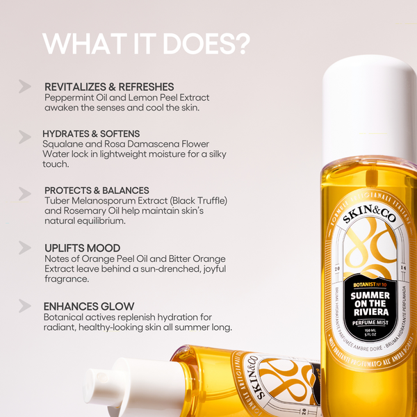 Skin&co Roma Summer On The Riviera Perfume Mist I Skin & Hair Glow I SKIN & CO