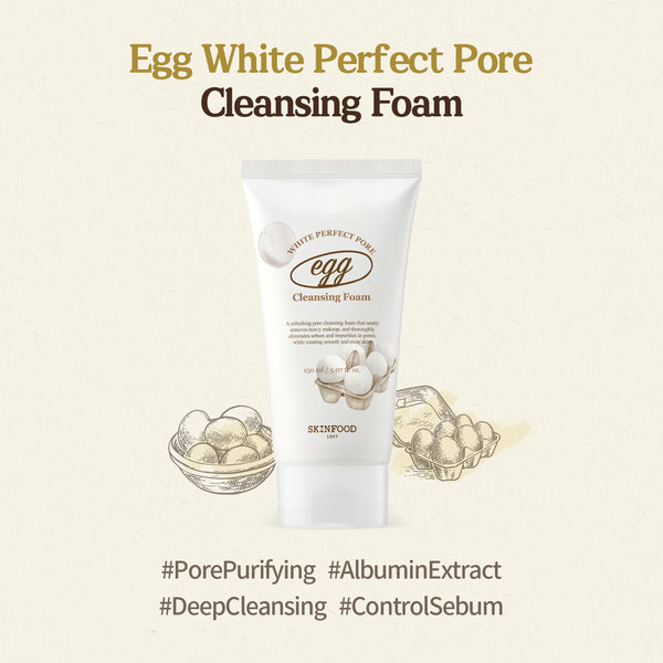 skinfood Egg White Perfect Pore Cleansing Foam