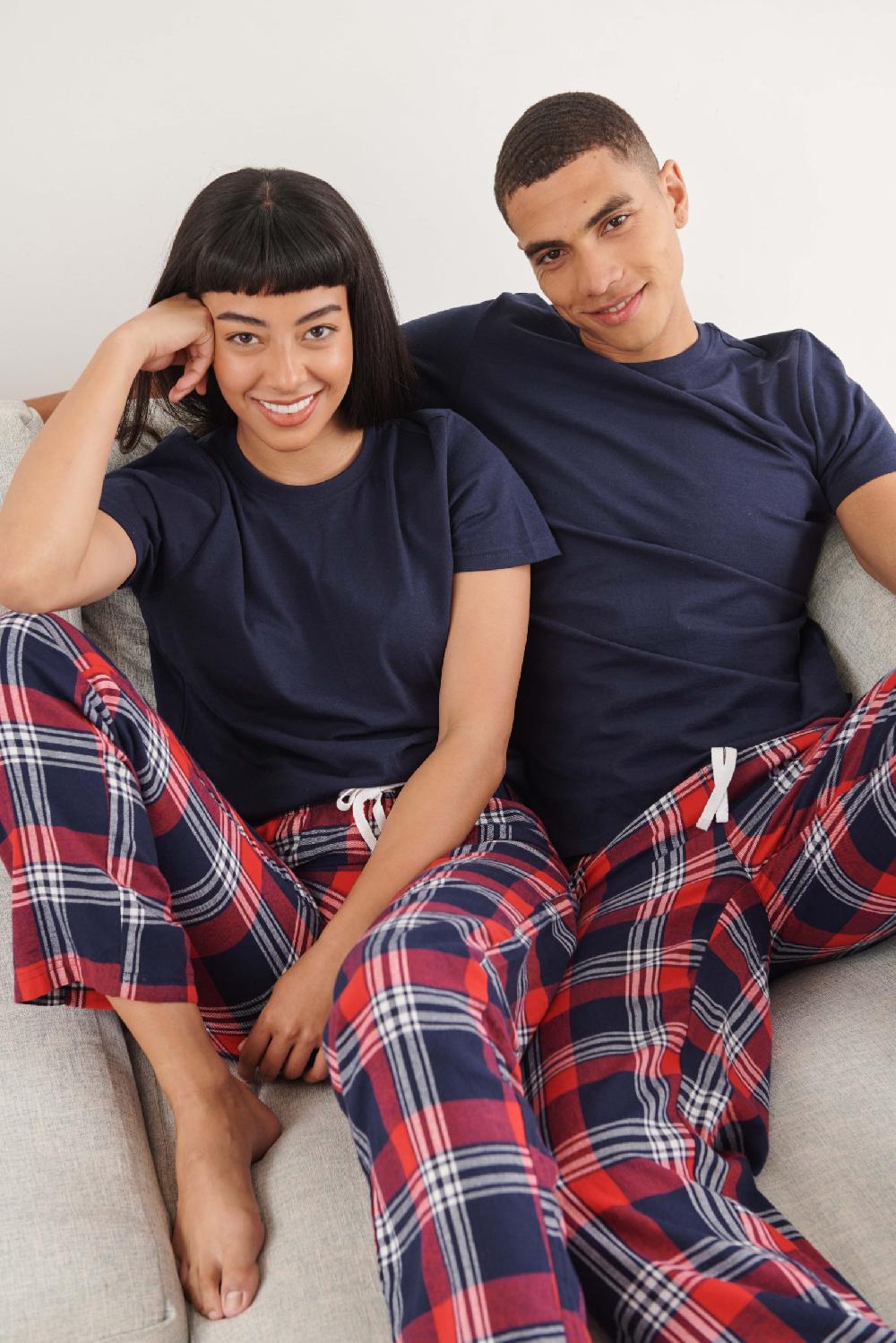 skinnifit SF083 MEN'S TARTAN LOUNGE PANTS - SF