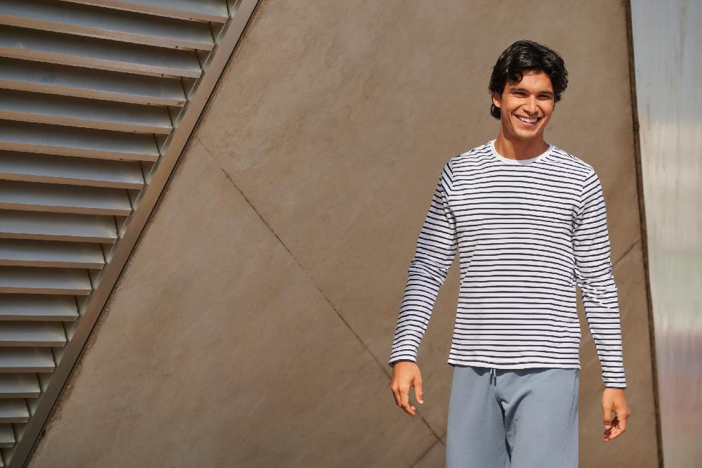 Skinnifit SF204 UNISEX LONG SLEEVED STRIPED T - SF