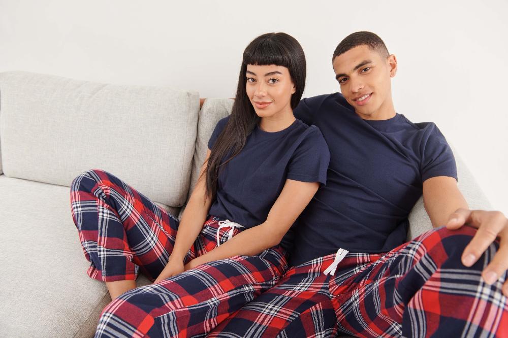 Skinnifit SK083 WOMEN'S TARTAN LOUNGE PANTS - SF